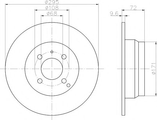 Тормозной диск HELLA PAGID 8DD 355 102-911