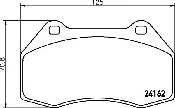 Комплект тормозных колодок, дисковый тормоз HELLA PAGID 8DB 355 012-151