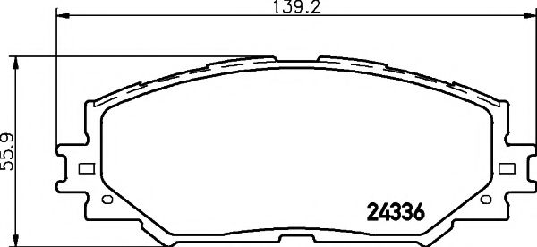 Комплект тормозных колодок, дисковый тормоз HELLA PAGID 8DB 355 006-861