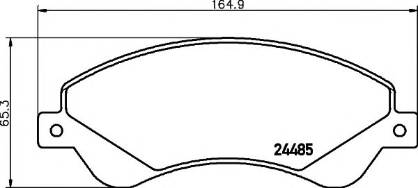 Комплект тормозных колодок, дисковый тормоз HELLA PAGID 8DB 355 012-771