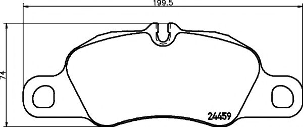 Комплект тормозных колодок, дисковый тормоз HELLA PAGID 8DB 355 013-801