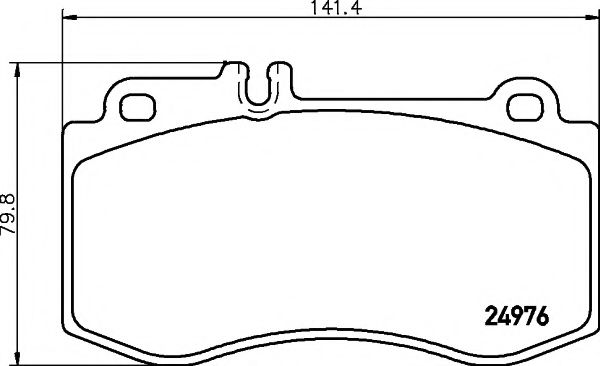 Комплект тормозных колодок, дисковый тормоз HELLA PAGID 8DB 355 014-821