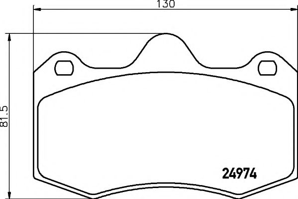 Комплект тормозных колодок, дисковый тормоз HELLA PAGID 8DB 355 015-111