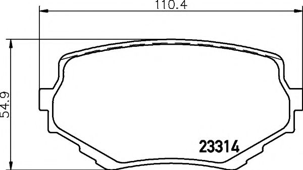 Комплект тормозных колодок, дисковый тормоз HELLA PAGID 8DB 355 017-181