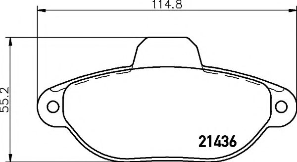 Комплект тормозных колодок, дисковый тормоз HELLA PAGID 8DB 355 019-161