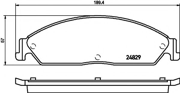 Комплект тормозных колодок, дисковый тормоз HELLA PAGID 8DB 355 021-051