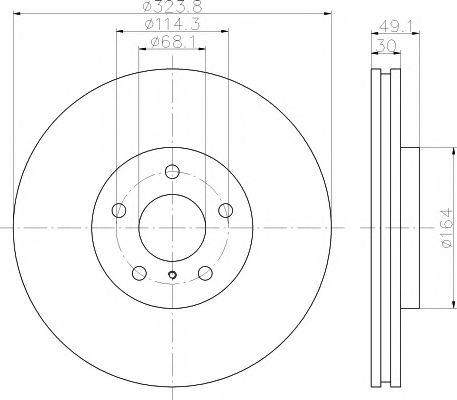 Тормозной диск HELLA PAGID 8DD 355 120-271