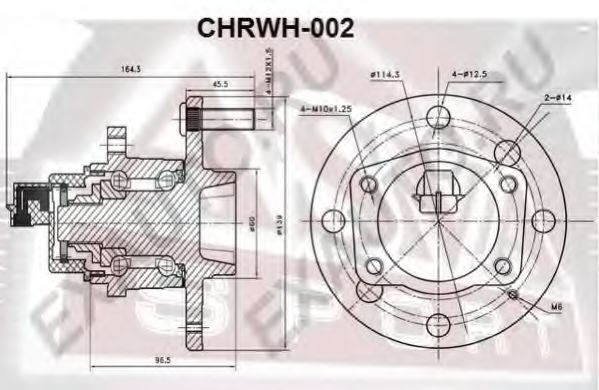 Ступица колеса ASVA CHRWH-002