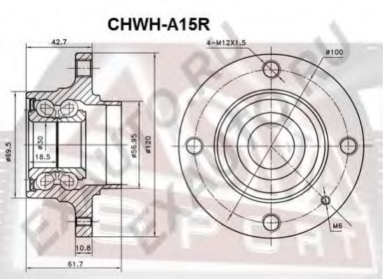 Ступица колеса ASVA CHWH-A15R