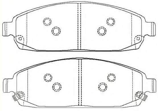 Комплект тормозных колодок, дисковый тормоз ASVA AKD-868AA