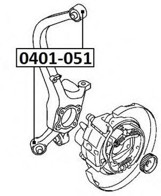Подвеска, рычаг независимой подвески колеса ASVA 0401-051