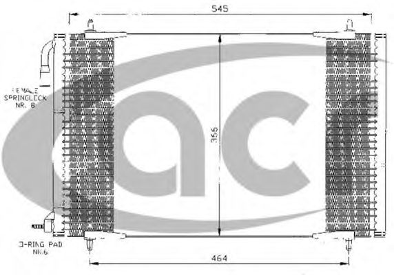 Конденсатор, кондиционер ACR 300084