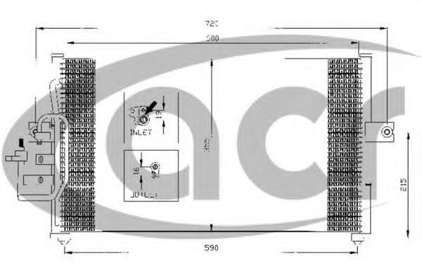 Конденсатор, кондиционер ACR 300364