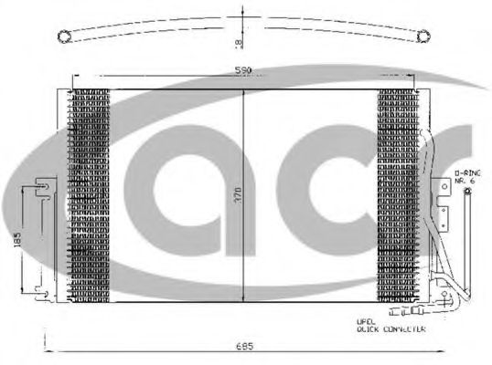 Конденсатор, кондиционер ACR 300373