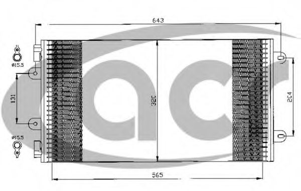 Конденсатор, кондиционер ACR 300489