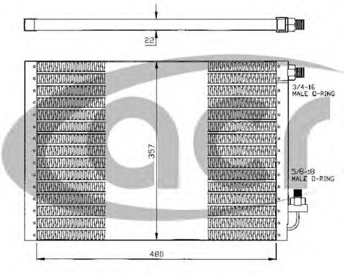 Конденсатор, кондиционер ACR 301016