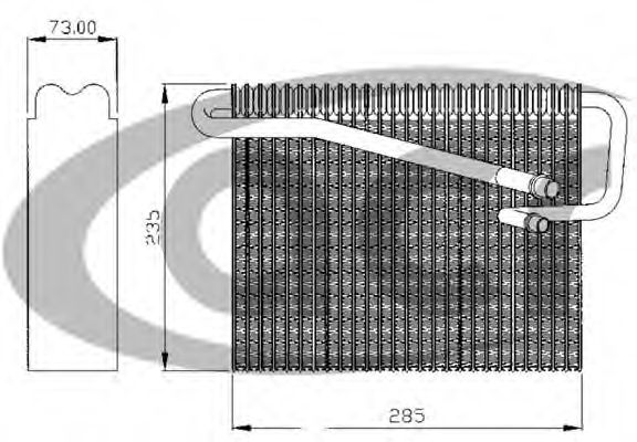 Испаритель, кондиционер ACR 310140