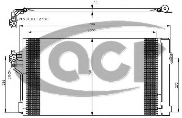 Конденсатор, кондиционер ACR 300681