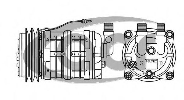 Компрессор, кондиционер ACR 134761