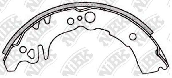 Комплект тормозных колодок NiBK FN0038