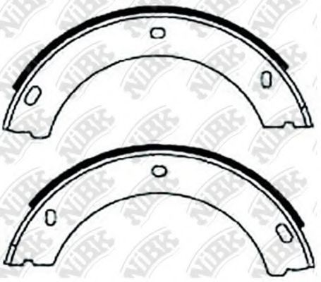 Комплект тормозных колодок, стояночная тормозная система NiBK FN0528