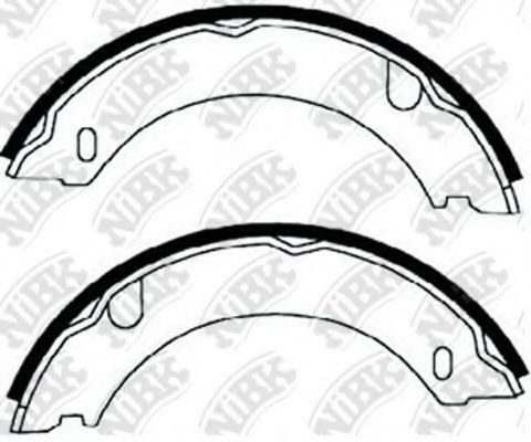 Комплект тормозных колодок, стояночная тормозная система NiBK FN0539