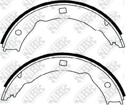 Комплект тормозных колодок, стояночная тормозная система NiBK FN0565