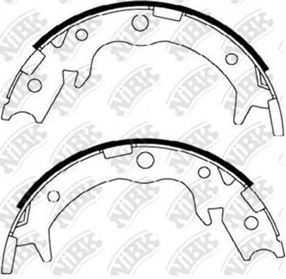 Комплект тормозных колодок, стояночная тормозная система NiBK FN0570
