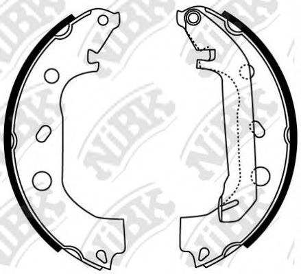 Комплект тормозных колодок NiBK FN0584