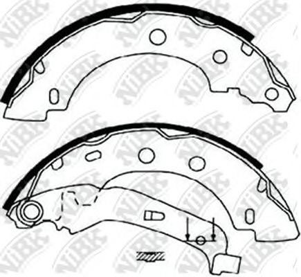 Комплект тормозных колодок NiBK FN0597