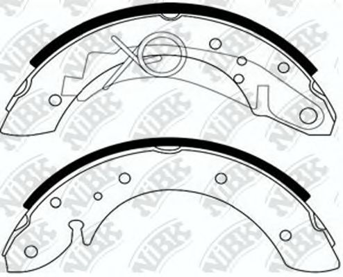 Комплект тормозных колодок NiBK FN0600