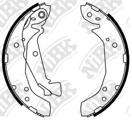 Комплект тормозных колодок NiBK FN0612