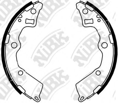 Комплект тормозных колодок NiBK FN0618