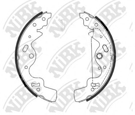 Комплект тормозных колодок NiBK FN0628