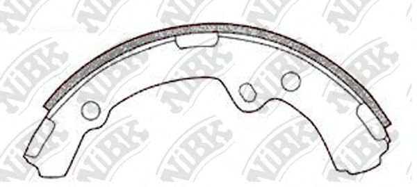 Комплект тормозных колодок NiBK FN2251