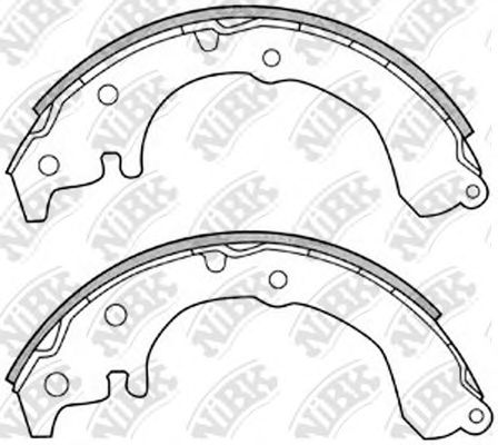 Комплект тормозных колодок NiBK FN2289