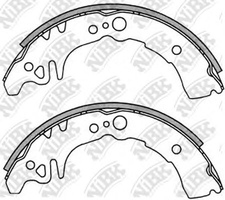 Комплект тормозных колодок NiBK FN2350