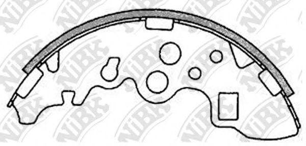 Комплект тормозных колодок NiBK FN3407