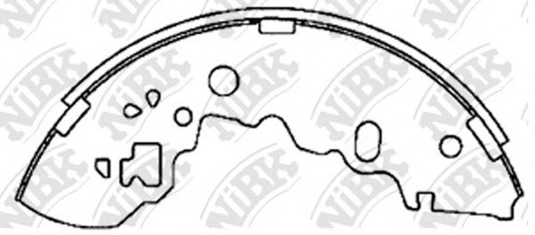 Комплект тормозных колодок NiBK FN3425