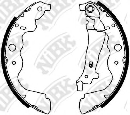 Комплект тормозных колодок NiBK FN43551