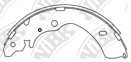 Комплект тормозных колодок NiBK FN4470