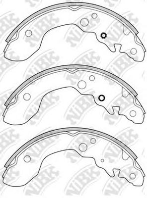Комплект тормозных колодок NiBK FN9955