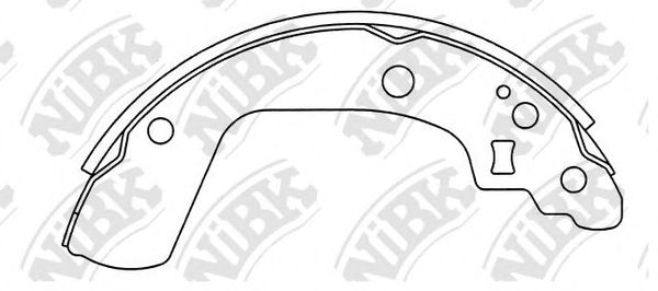 Комплект тормозных колодок NiBK FN9969