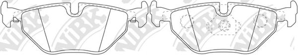 Комплект тормозных колодок, дисковый тормоз NiBK PN0028