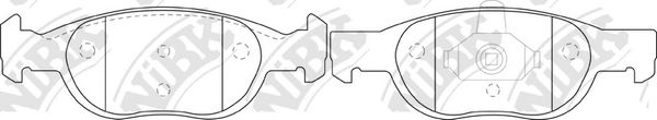 Комплект тормозных колодок, дисковый тормоз NiBK PN0123
