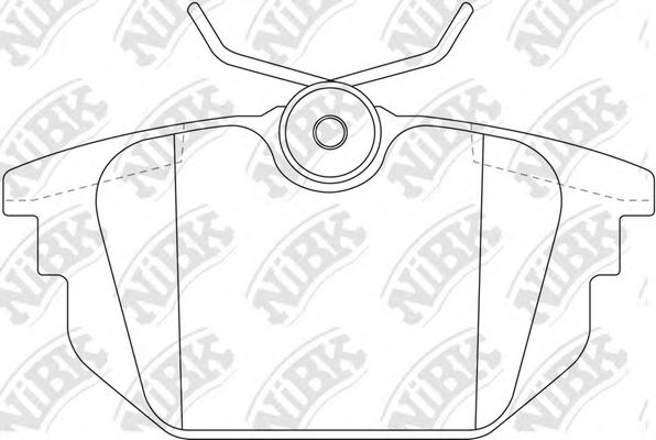 Комплект тормозных колодок, дисковый тормоз NiBK PN0247