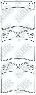 Комплект тормозных колодок, дисковый тормоз NiBK PN0278
