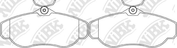 Комплект тормозных колодок, дисковый тормоз NiBK PN0295