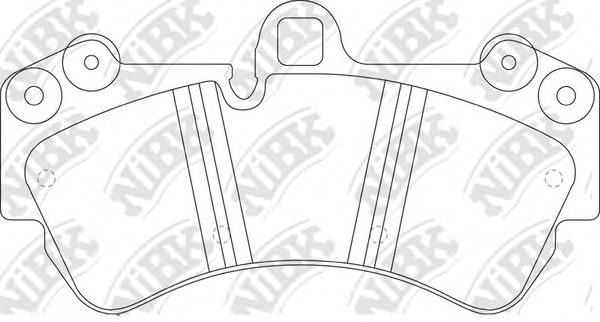 Комплект высокоэффективных тормозных колодок NiBK PN0345S