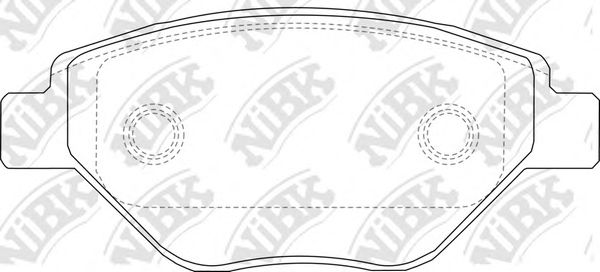 Комплект тормозных колодок, дисковый тормоз NiBK PN0362